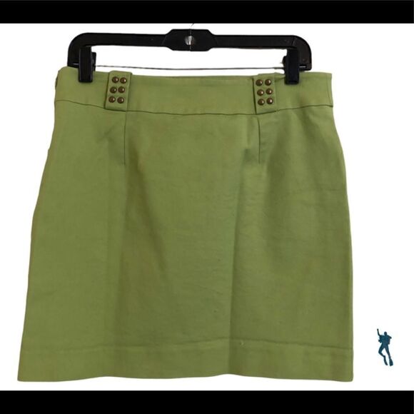 CAMILLE  green mini skirt - Picture 1 of 5